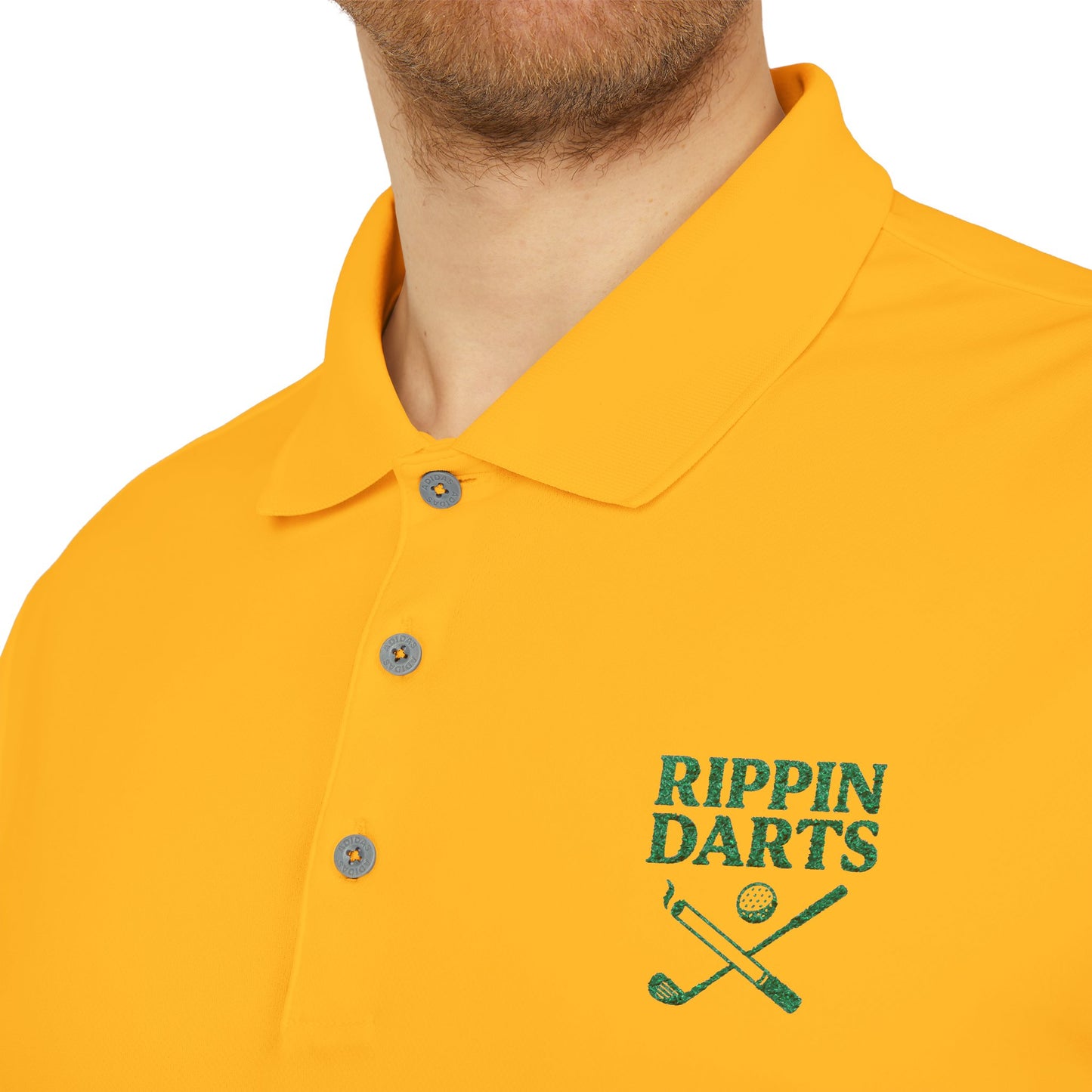 Unisex Performance Polo Shirt - Perfect for Golfing, Casual Wear, Sports Events, Gifts, Outdoor Activities - RIPPIN DARTS Design