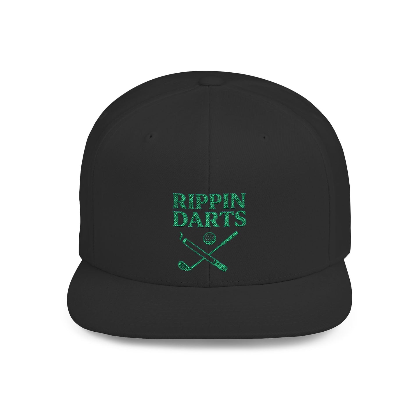 Rippin Darts Flat Bill Snapback Hat | Fun Golf Cap, Perfect Gift for Dart Lovers, Adjustable Baseball Hat for Casual Wear