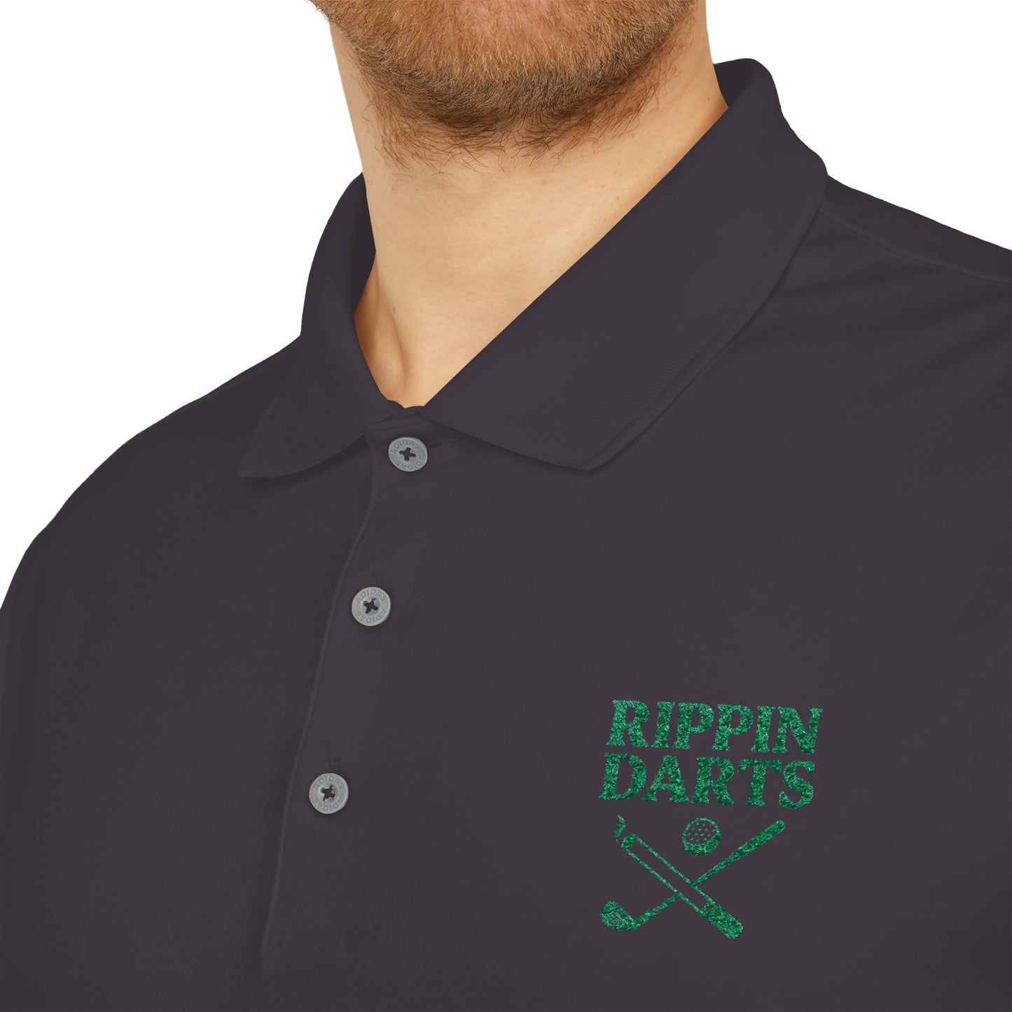 Unisex Performance Polo Shirt - Perfect for Golfing, Casual Wear, Sports Events, Gifts, Outdoor Activities - RIPPIN DARTS Design