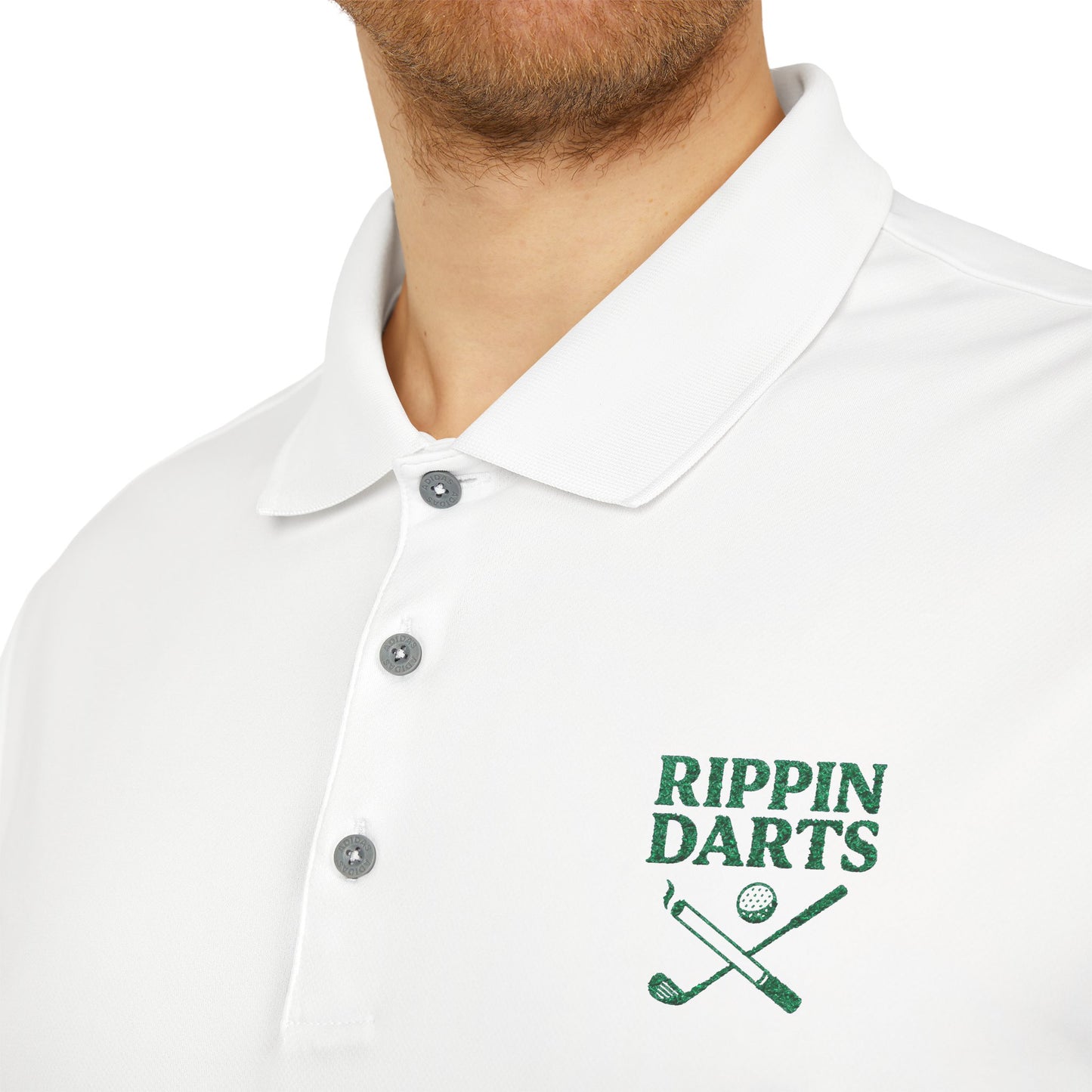 Unisex Performance Polo Shirt - Perfect for Golfing, Casual Wear, Sports Events, Gifts, Outdoor Activities - RIPPIN DARTS Design