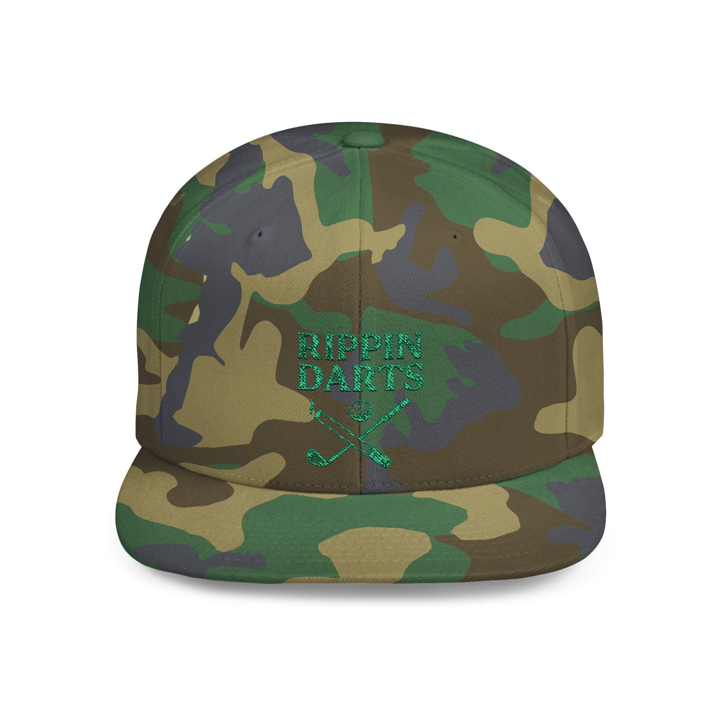 Rippin Darts Flat Bill Snapback Hat | Fun Golf Cap, Perfect Gift for Dart Lovers, Adjustable Baseball Hat for Casual Wear